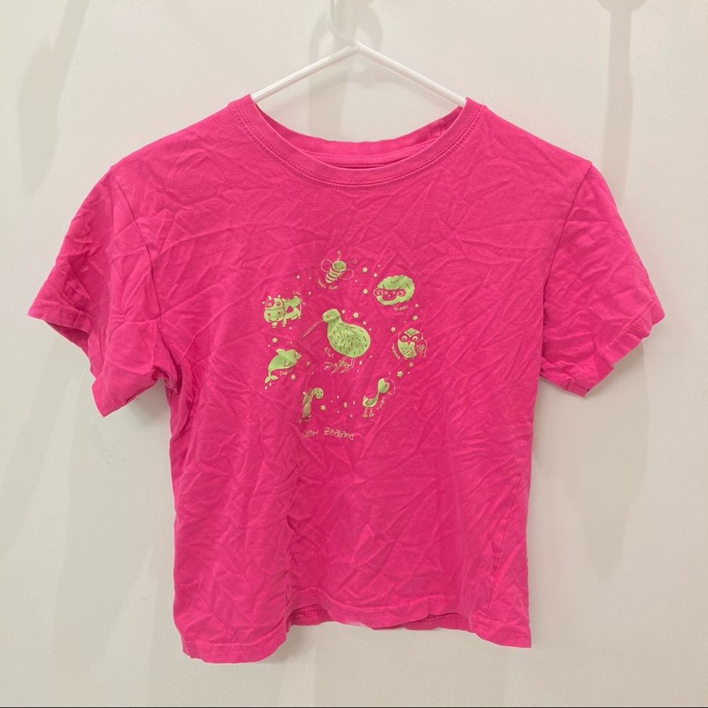Glow In the Dark Animal New Zealand Pink Shirt